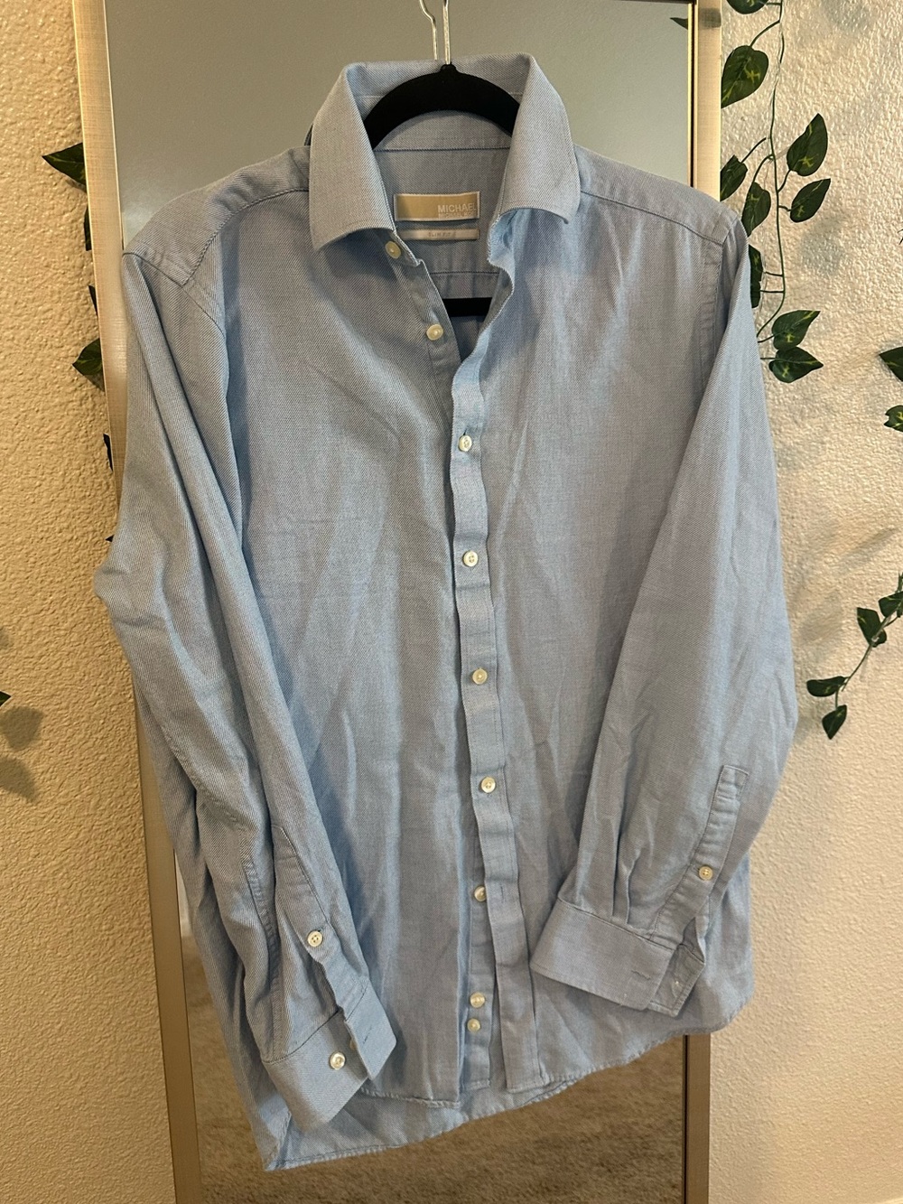 MICHAEL Michael Kors Light Blue Men's Dress Shirt